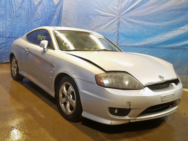 KMHHM65DX6U207076 - 2006 HYUNDAI TIBURON GS SILVER photo 1