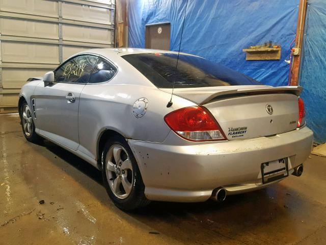 KMHHM65DX6U207076 - 2006 HYUNDAI TIBURON GS SILVER photo 3