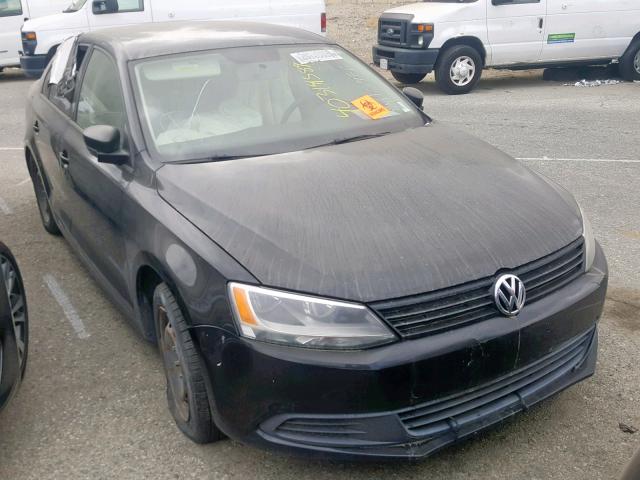 3VW2K7AJ2CM343197 - 2012 VOLKSWAGEN JETTA BASE BLACK photo 1