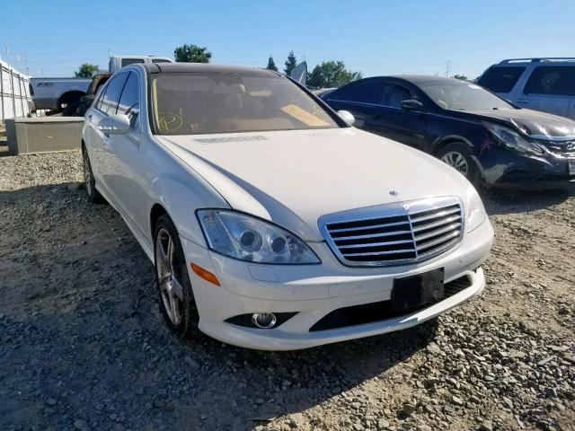 WDDNG71X38A207953 - 2008 MERCEDES-BENZ S 550 WHITE photo 1