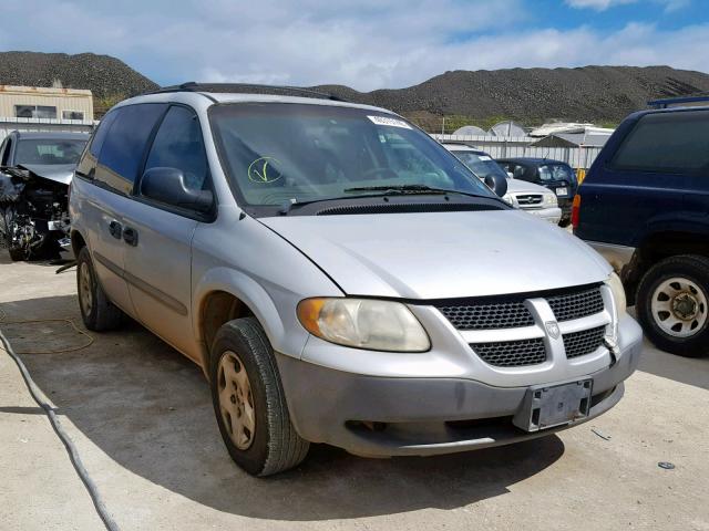 1D4GP25383B112890 - 2003 DODGE CARAVAN SE SILVER photo 1