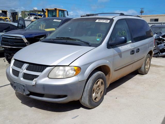 1D4GP25383B112890 - 2003 DODGE CARAVAN SE SILVER photo 2