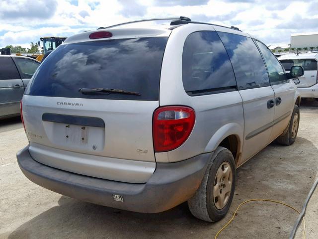 1D4GP25383B112890 - 2003 DODGE CARAVAN SE SILVER photo 4