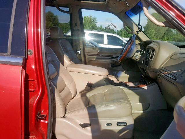 5LMFU28A91LJ06169 - 2001 LINCOLN NAVIGATOR 红色 照片 5
