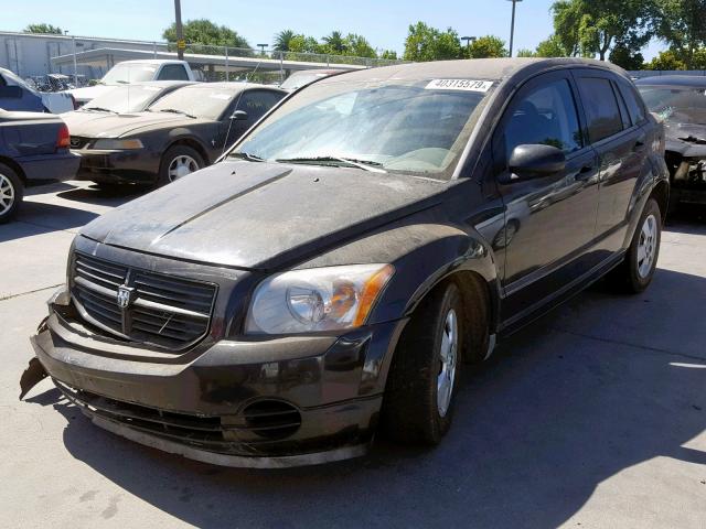 1B3HB28B98D573452 - 2008 DODGE CALIBER BLACK photo 2