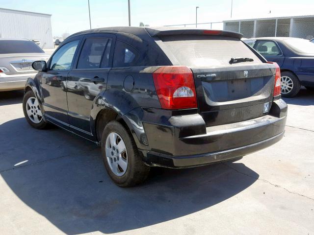 1B3HB28B98D573452 - 2008 DODGE CALIBER BLACK photo 3