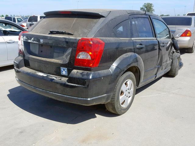 1B3HB28B98D573452 - 2008 DODGE CALIBER BLACK photo 4