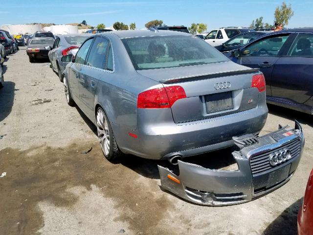 WAUAF68E85A471379 - 2005 AUDI A4 2.0T GRAY photo 3