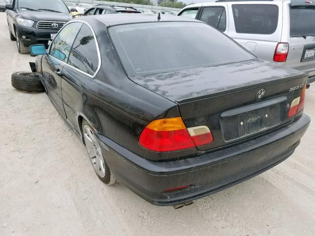 WBABM3341YJN80116 - 2000 BMW 323 CI BLACK photo 3