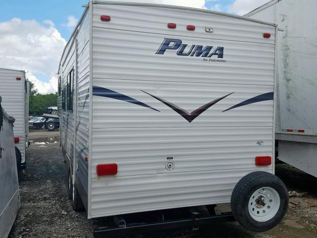 4X4FPUA22CP036422 - 2012 PUMA PALOMINO WHITE photo 3