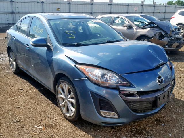 JM1BL1S51A1160379 - 2010 MAZDA 3 S BLUE photo 1