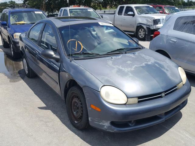 1B3ES46C51D246286 - 2001 DODGE NEON SE BLUE photo 1