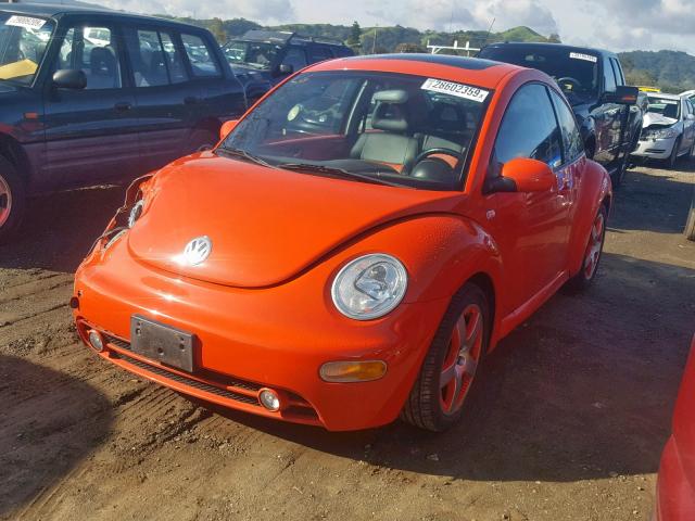 3VWCD21C92M424781 - 2002 VOLKSWAGEN NEW BEETLE ნარინჯისფერი ფოტო 2