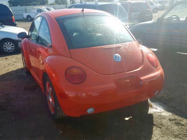 3VWCD21C92M424781 - 2002 VOLKSWAGEN NEW BEETLE ნარინჯისფერი ფოტო 3