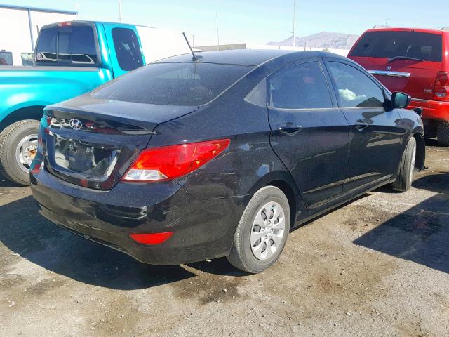 KMHCT4AE4GU137060 - 2016 HYUNDAI ACCENT SE BLACK photo 4