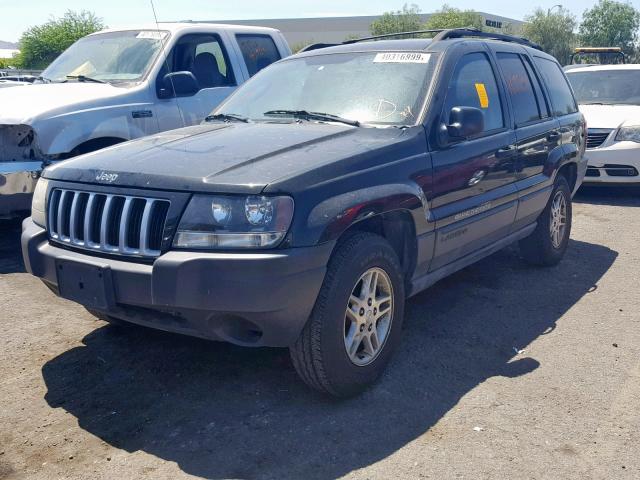 1J4GX48S94C209629 - 2004 JEEP GRAND CHER BLACK photo 2