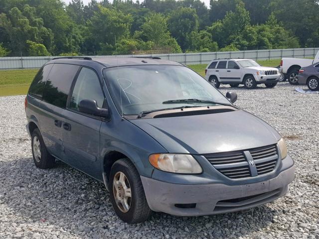 1D4GP25R77B188367 - 2007 DODGE CARAVAN SE GREEN photo 1