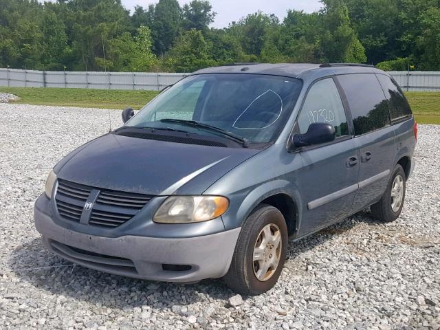 1D4GP25R77B188367 - 2007 DODGE CARAVAN SE GREEN photo 2