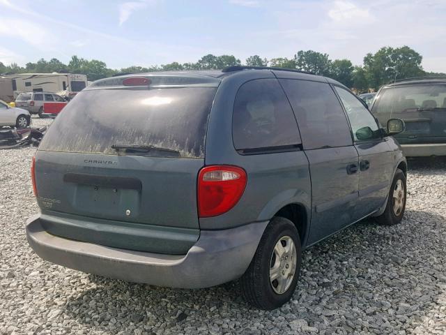 1D4GP25R77B188367 - 2007 DODGE CARAVAN SE GREEN photo 4