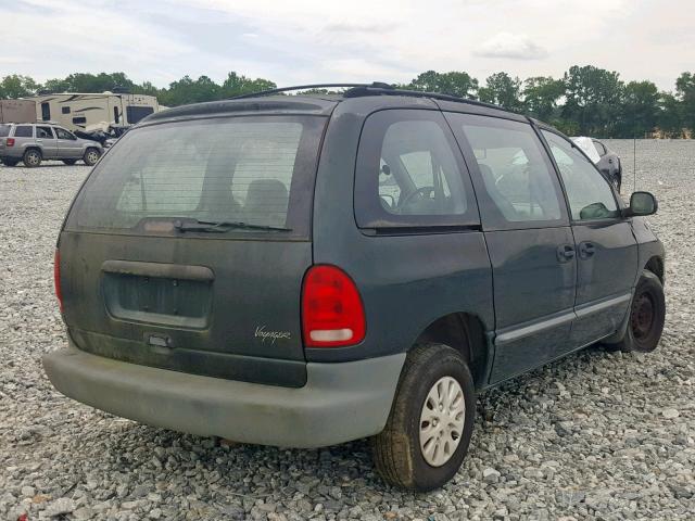 2P4GP2532YR558521 - 2000 PLYMOUTH VOYAGER GREEN photo 4