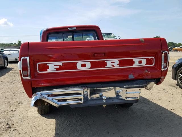 F10YKE17036 - 1969 FORD PICKUP RED photo 6