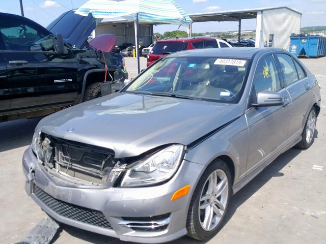 WDDGF4HB0DR297059 - 2013 MERCEDES-BENZ C 250 SILVER photo 2