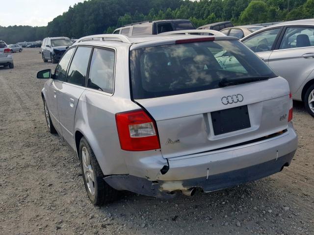 WAUVT68E02A174418 - 2002 AUDI A4 3.0 AVA SILVER photo 3