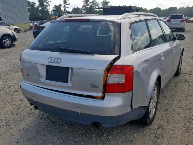 WAUVT68E02A174418 - 2002 AUDI A4 3.0 AVA SILVER photo 4