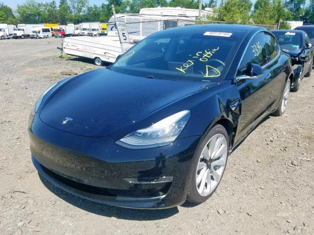 5YJ3E1EBXKF209006 - 2019 TESLA MODEL 3 BLACK photo 2