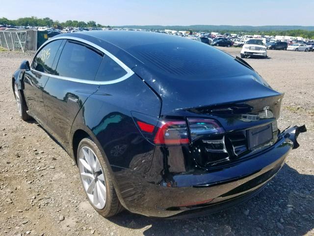 5YJ3E1EBXKF209006 - 2019 TESLA MODEL 3 BLACK photo 3