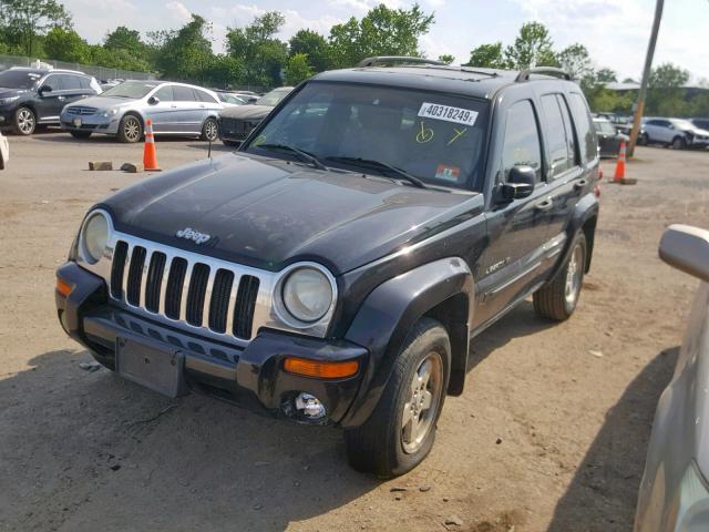 1J8GL58K52W340830 - 2002 JEEP LIBERTY LI BLACK photo 2