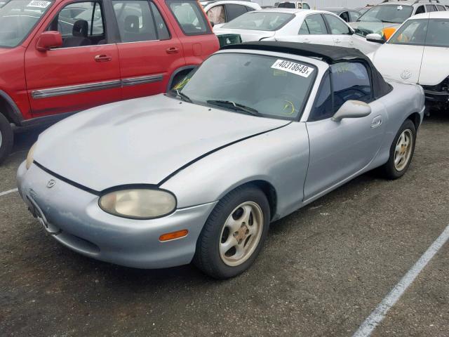 JM1NB3536X0108346 - 1999 MAZDA MX-5 MIATA SILVER photo 2