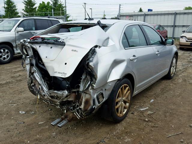 3FAHP0JA5CR257607 - 2012 FORD FUSION SEL SILVER photo 4