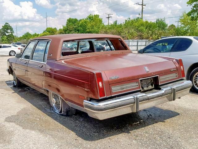 1G3AW69Y8CM172045 - 1982 OLDSMOBILE 98 REGENCY BURGUNDY photo 3