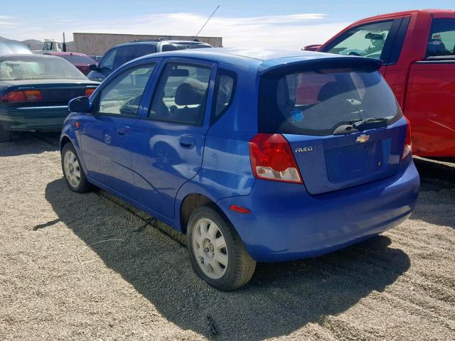 KL1TJ62694B155890 - 2004 CHEVROLET AVEO LS BLUE photo 3