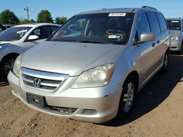 5FNRL38707B444430 - 2007 HONDA ODYSSEY EX SILVER photo 2