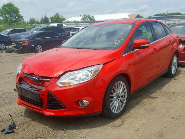 1FAHP3H23CL448635 - 2012 FORD FOCUS SEL RED photo 2