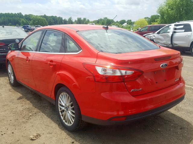 1FAHP3H23CL448635 - 2012 FORD FOCUS SEL RED photo 3