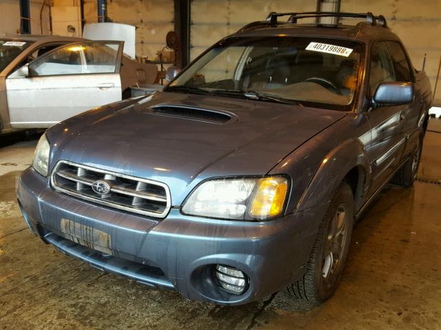 4S4BT63C755102670 - 2005 SUBARU BAJA TURBO BLUE photo 2