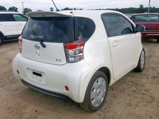 JTNJJXB08CJ013399 - 2012 TOYOTA SCION IQ WHITE photo 4