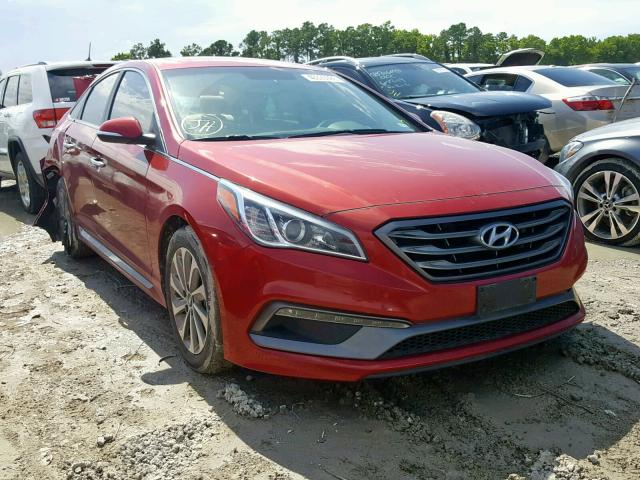 5NPE34AF7HH591384 - 2017 HYUNDAI SONATA SPO RED photo 1