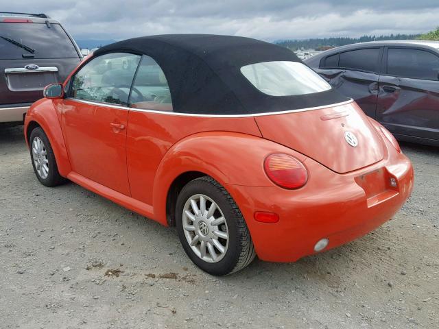 3VWCM31Y04M315310 - 2004 VOLKSWAGEN NEW BEETLE ნარინჯისფერი ფოტო 3