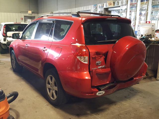 JTMBK31V576011128 - 2007 TOYOTA RAV4 LIMIT RED photo 3