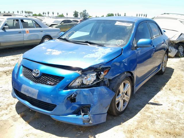 1NXBE40E89Z018308 - 2009 TOYOTA COROLLA XR 蓝色 照片 2