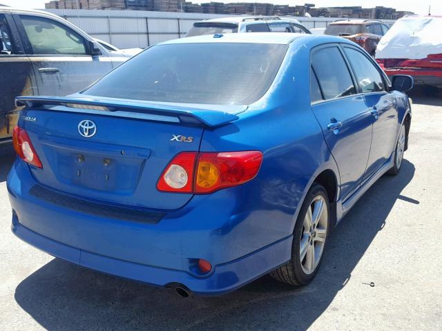 1NXBE40E89Z018308 - 2009 TOYOTA COROLLA XR 蓝色 照片 4