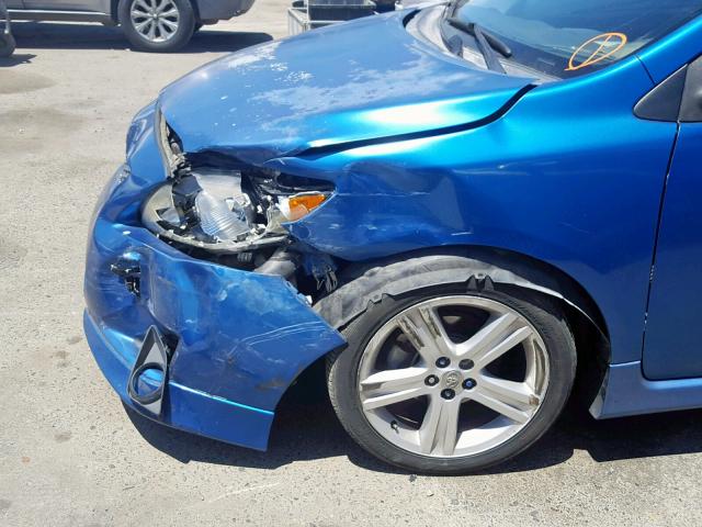 1NXBE40E89Z018308 - 2009 TOYOTA COROLLA XR 蓝色 照片 9