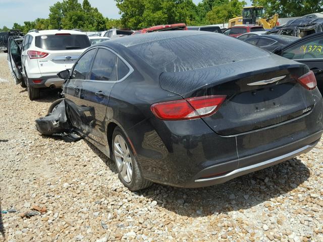 1C3CCCAB6GN172220 - 2016 CHRYSLER 200 LIMITE BLACK photo 3