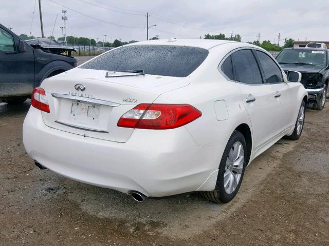 JN1BY1AR2BM372605 - 2011 INFINITI M37 X WHITE photo 4