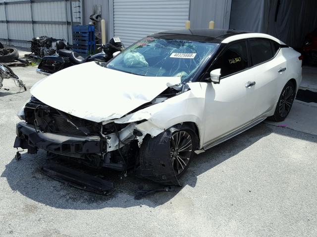 1N4AA6AP8GC375455 - 2016 NISSAN MAXIMA 3.5 WHITE photo 2