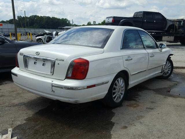 KMHFU45E75A426405 - 2005 HYUNDAI XG 350 WHITE photo 4